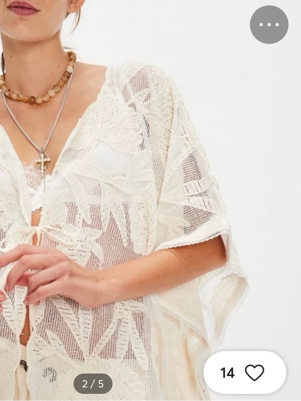Free People Willow Tie Front Cape